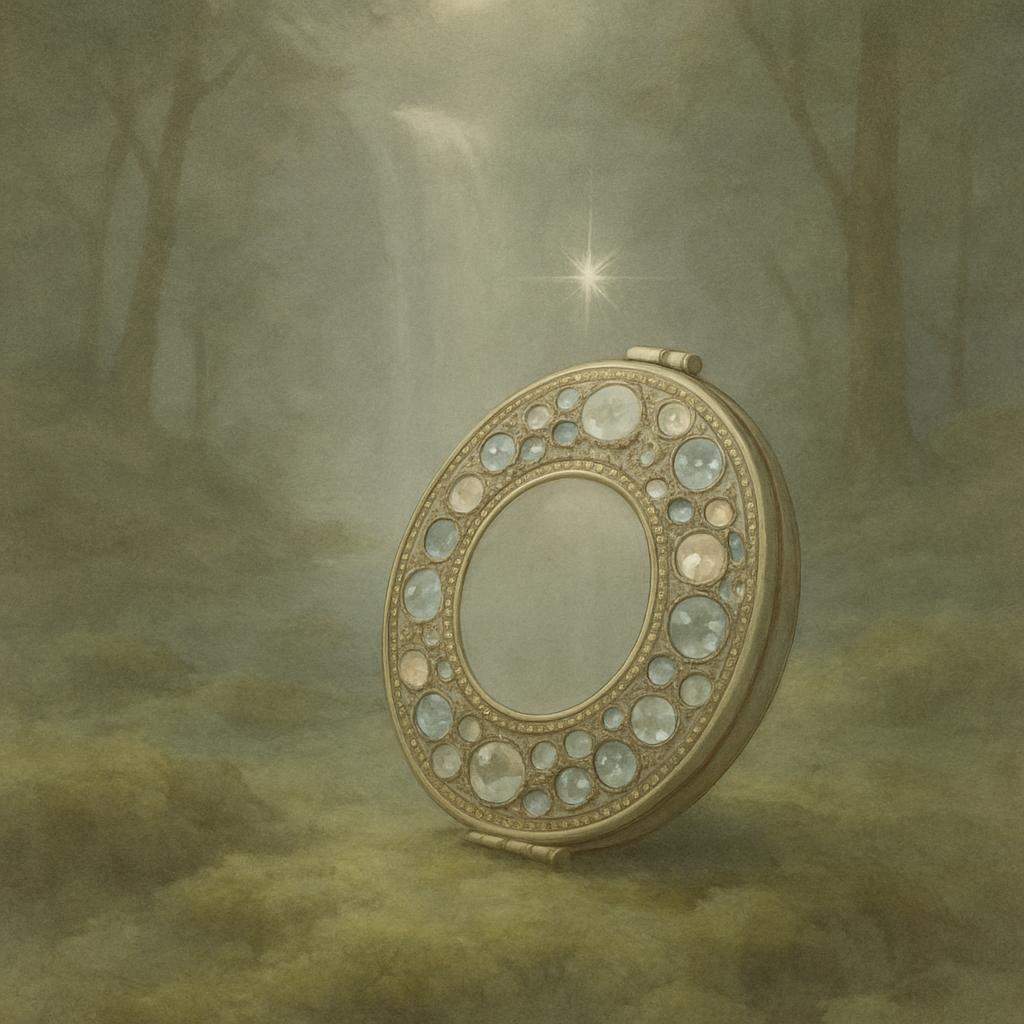 Lothl. Rien vanity mirror from JRR Tolkien's The Rings of Power series.
